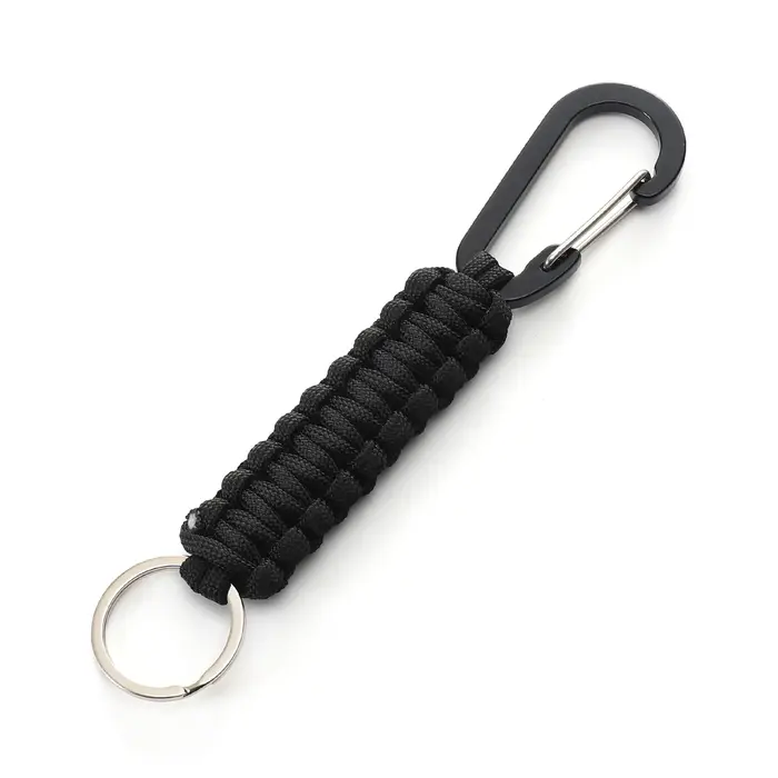 Mousqueton porte-clés petit mousqueton Clip paracorde tressé porte-clés en aluminium Clip D anneau p