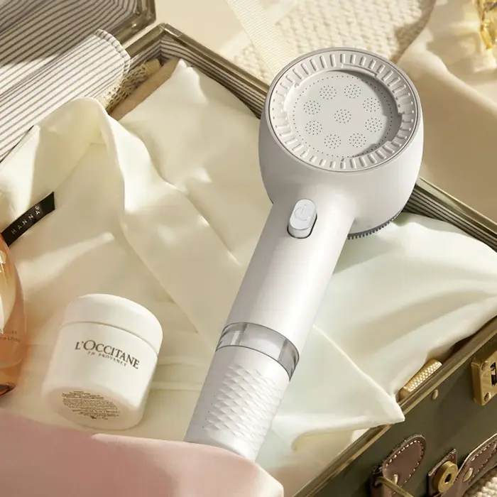 Pomme de douche filtre universelle à main grand débit purificateur d'eau pour salle de bain