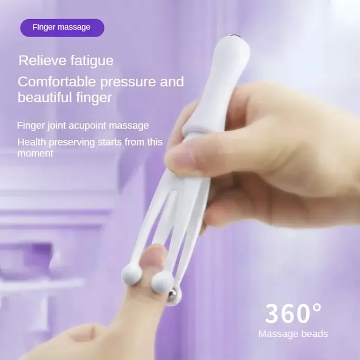 Massageur doigts 360 degrés boule acier roulante soins santé outils relaxation mains après maniement armes
