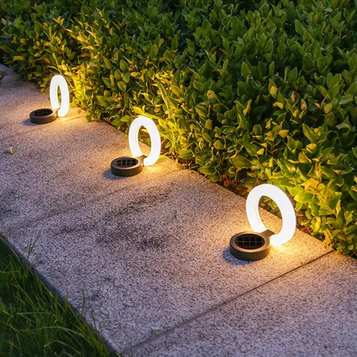 Paquet de 1/4 de lumières extérieures solaires, lumière d'ambiance LED étanche, lampe blanche chaude