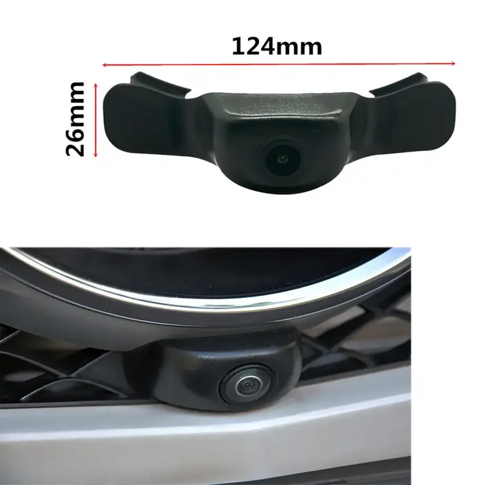 Caméra de stationnement HD CCD avec vision nocturne pour voiture, logo positif, vue de face, Benz GL