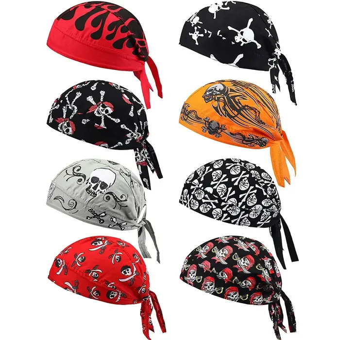 1 pièces cyclisme crâne Pirate casquette chapeau Bandana tête enveloppement respirant casque doublur
