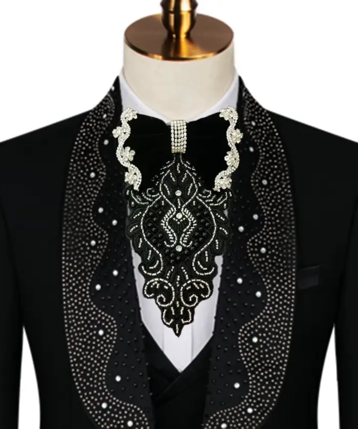 Cravate pour hommes, Design Original, bijoux faits à la main, haut de gamme, costume de Banquet d'af
