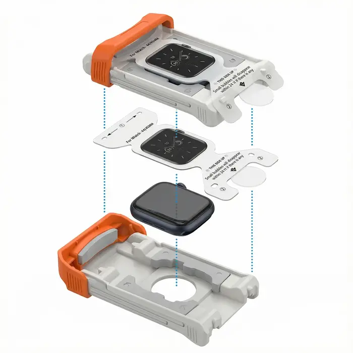 Film hydrogel facile à installer pour Apple Watch 42-46mm Series 11-5 protecteur écran + outil