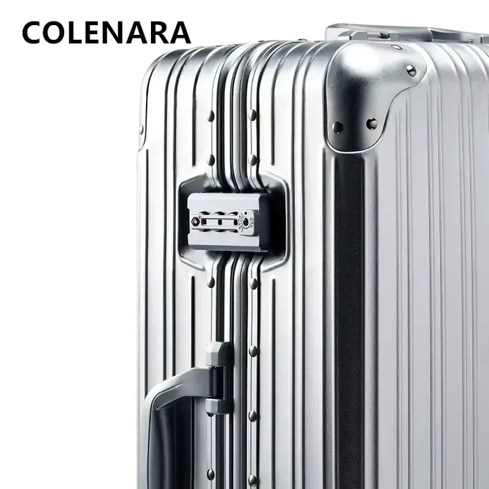 COLENARA valise de cabine valise à bagages de grande capacité 20 "boîte d'embarquement tout en alumi