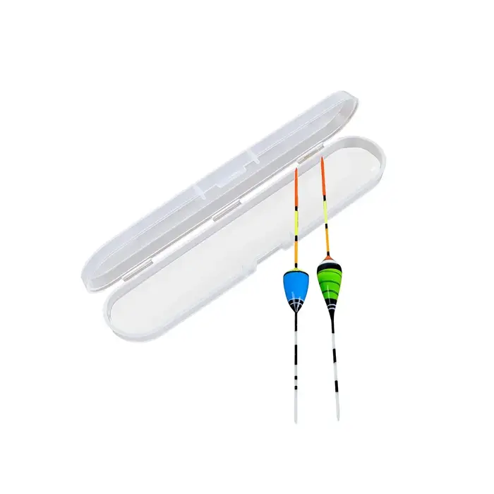 Flotteurs de pêche en bois d'eau douce, lot de 2 pièces