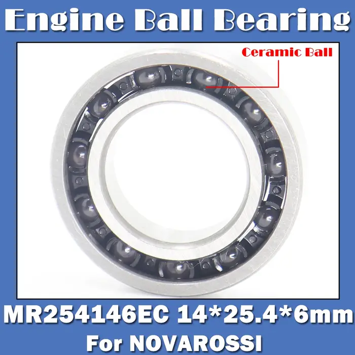 NOVAROSSI – roulement à billes arrière en céramique, 14x25.4x6mm, 1 pièce