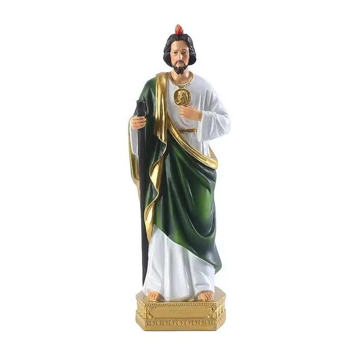 Statue de saint-Juda 8 pouces, 1 pièce, béquilles, décorations de salle, Collection de cadeaux relig
