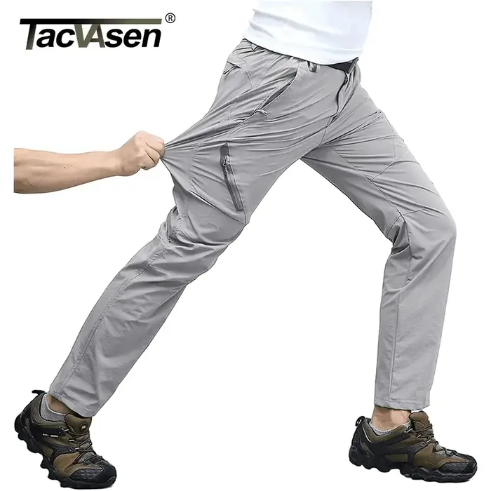 Pantalon cargo TACVASEN quick dry - Léger et respirant pour chasse, pêche et randonnée estivale