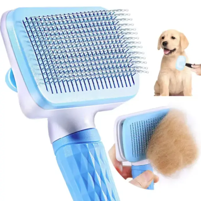 Brosse anti-poils pour chiens et chats peigne de toilettage pour cheveux longs brosse de nettoyage pour le bain accessoire pour chiens et chats pour nettoyage de poils maison et jardin fournitures essentielles pour animaux
