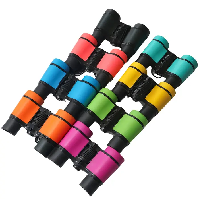 Télescope enfant 8 couleurs anti-choc - Compact pour observation oiseaux et camping familial