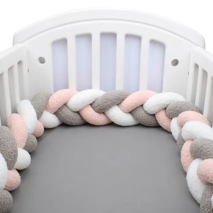 1-4M bébé lit pare-chocs infantile berceau oreiller coussin tresse berceau pare-chocs protecteur cha