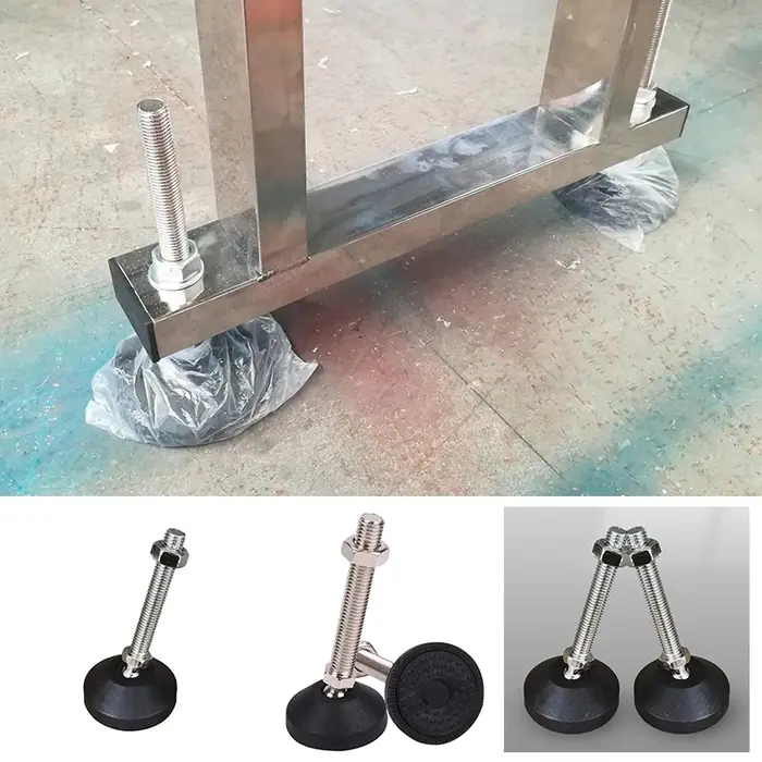 Pied de réglage directionnel M8 M10 M12 M16, 4 pièces, sabots universels en Nylon, tasse d'ancrage f