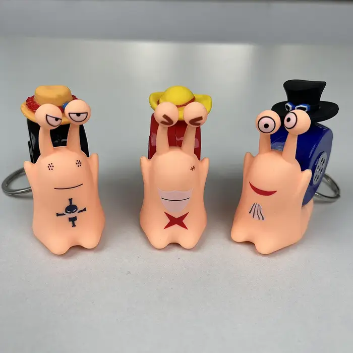 Anime une pièce Den Den Mushi modèle jouets dessin animé Luffy Sabo Ace escargot en forme de télépho