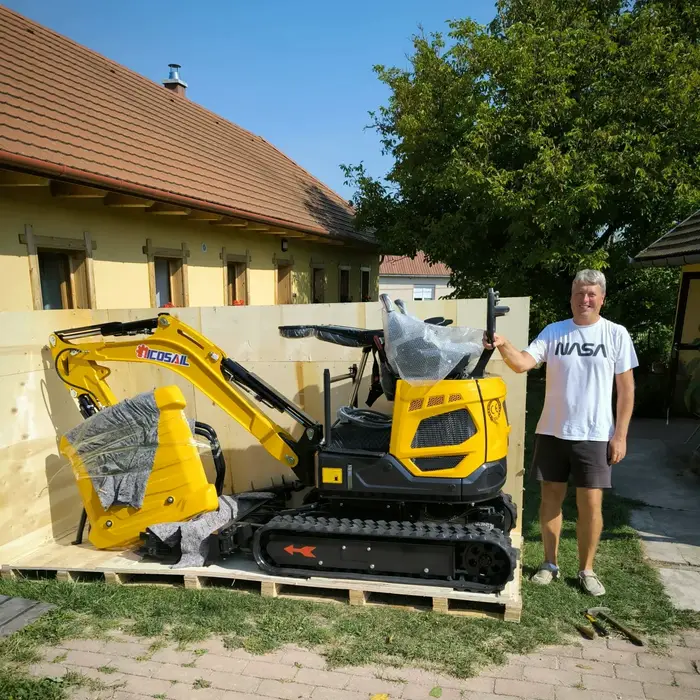 Mini-excavatrice hydraulique de 1,8 tonne, équipement de construction pour les travaux de constructi