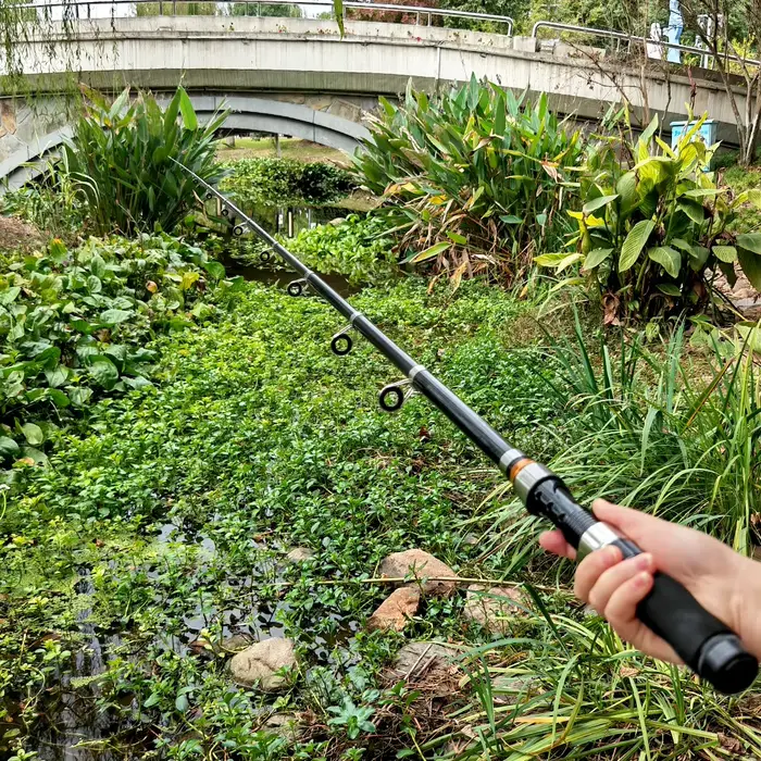 Canne télescopique JOSBY 2.3m pêche spinning carpe feeder - Ultra portable pour voyage