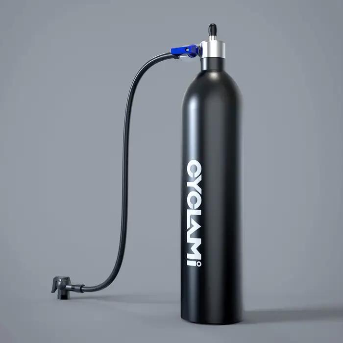 CYCLAMI-Gonfleur de route VTT en alliage d'aluminium, bouteille d'air, booster d'opathie avec assuje