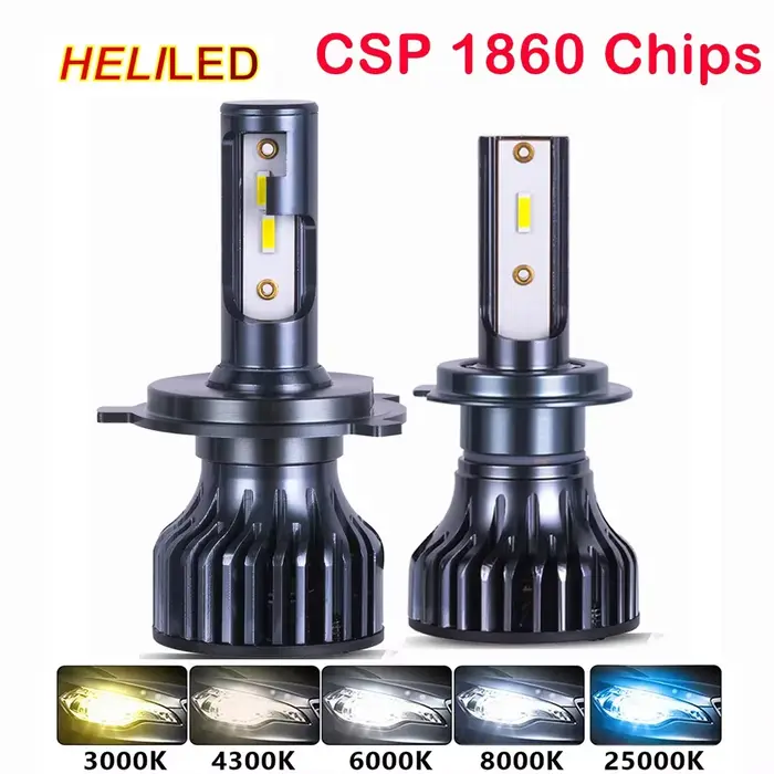 Phare de voiture 18000LM 80W CSP H4 LED H7 H1 H3 H8 H11 9005 HB3 9006 HB4 880 881 H27 phares de voit