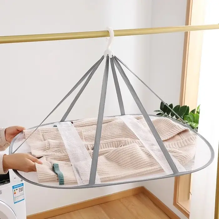 Séchoir à linge pliable en maille