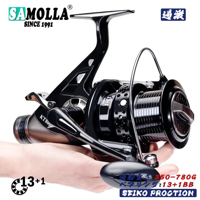Moulinet Spinning puissant à Double frein pour la pêche à la carpe, équipement De 13 à 23kg, nouveau
