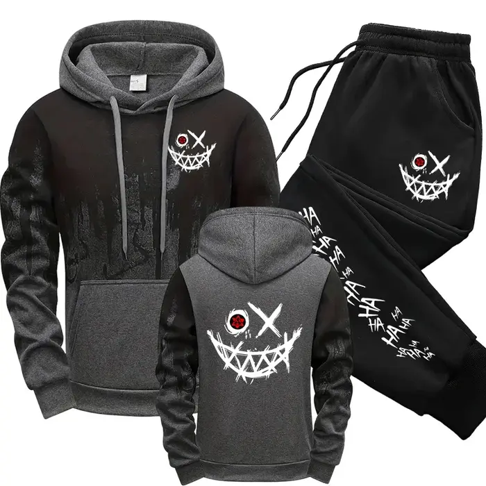 2025 mode urbaine sweats à capuche vêtements de sport hommes ensemble sweats à capuche pantalons de 