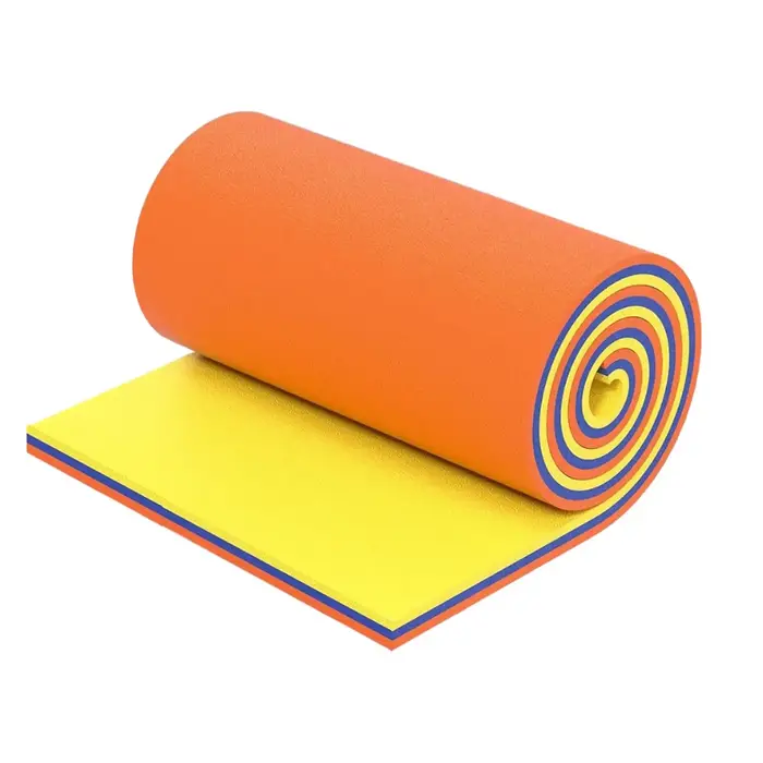 Polymères de flotteur d'eau pour adultes, coussin de flotteur, mousse enroulée douce, matelas de dér