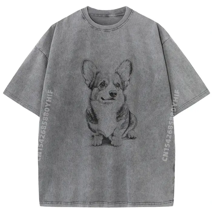 Pembroke Welsh Corgi Dog Design Idea pour chemises graphiques, t-shirt à manches courtes pour hommes