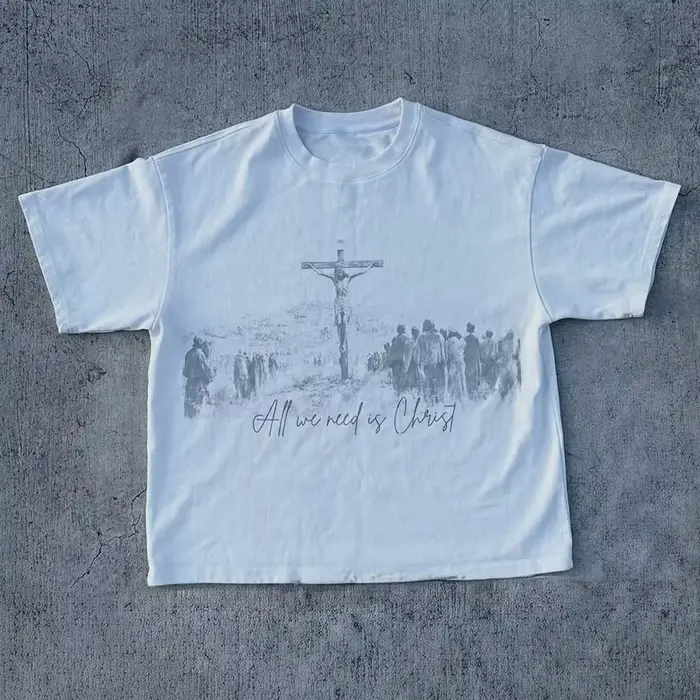 Chemises à manches courtes pour hommes et femmes, Streetwear américain, tout ce dont nous avons beso