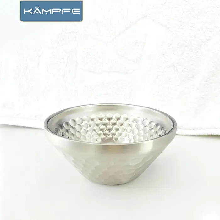 KAMPFE bol de rasage en acier inoxydable pour la maison et les voyages hommes outils de nettoyage du