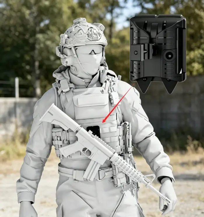 Plaque de holster tactique en matériau durable pour airsoft, chasse et jeux CS, accessoire polyvalent pour sports de plein air