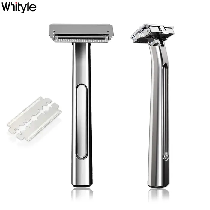 Whityle 20T Glide Pro 4D rasoir de sécurité Super Double tranchant demi-lame avec sac de rangement e
