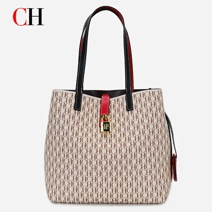 Sac fourre-tout CH pour femme, sac à main de luxe de créateur, sac à bandoulière monogramme tendance