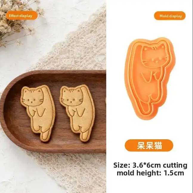 Moule à biscuits Silly Cat and Dog, emporte-pièce de dessin animé, moule à biscuits aimanté pour réf