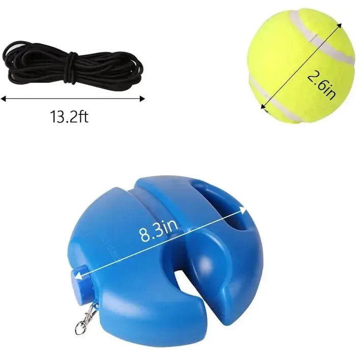 Équipement d'entraînement de tennis avec corde et base antidérapante, balles de rebond pour l'entraî