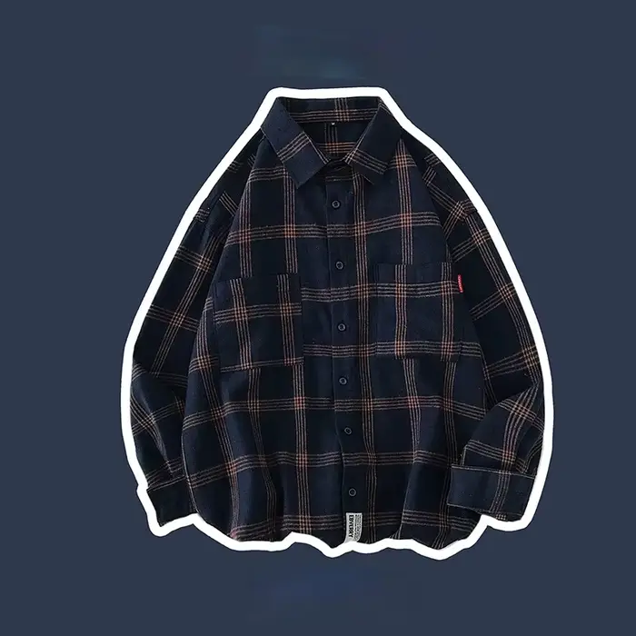 Chemises à carreaux Vintage pour hommes