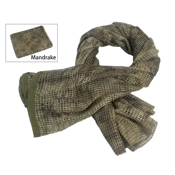 Foulard tactique militaire et voile sniper : cache-visage camouflage pour chasse et activités outdoor