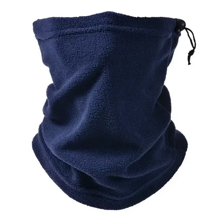 Chauffe-cou en polaire pour hommes et femmes, écharpe coupe-vent d'hiver, couverture faciale douce e