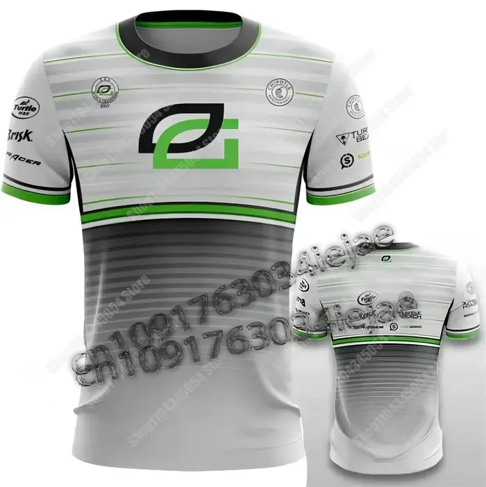 Maillot de Gaming OpTic Texas Noir 2025 – Uniforme d'Équipe Personnalisé pour Homme – T-shirt d'Été 