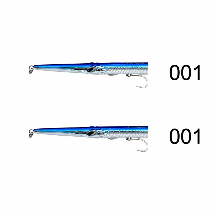 Hunthouse Lot de 2 leurres de pêche à la traîne en mer 255mm/30.6g, leurres durs coulants pour eau s