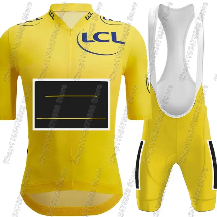 Ensemble Maillot et Cuissard Cycliste Équipe France Tour 2026 – Tenue d'Été Homme pour Vélo de Route