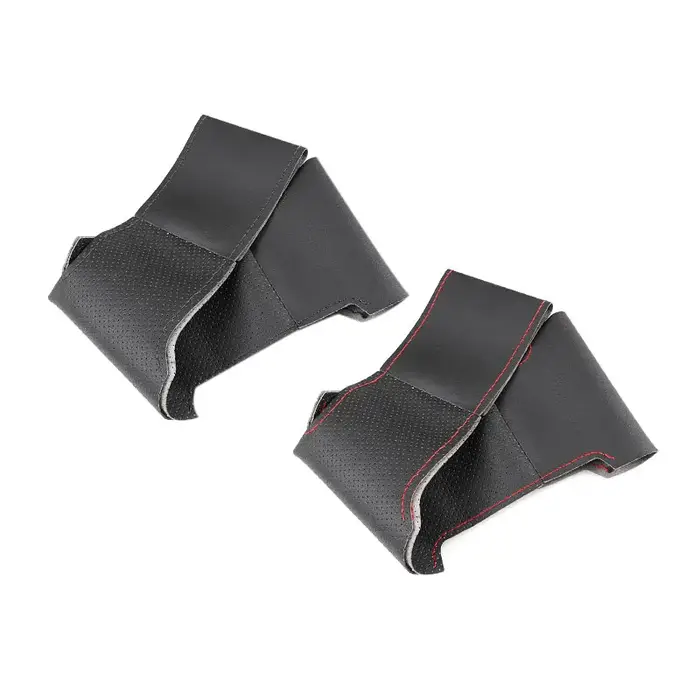 Housse de volant de voiture tressée à la main, en cuir microfibre perforé, pour Ford Mondeo Fusion 2