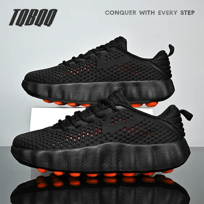 Chaussures de sport décontractées confortables pour hommes avec technologie de massage par détection