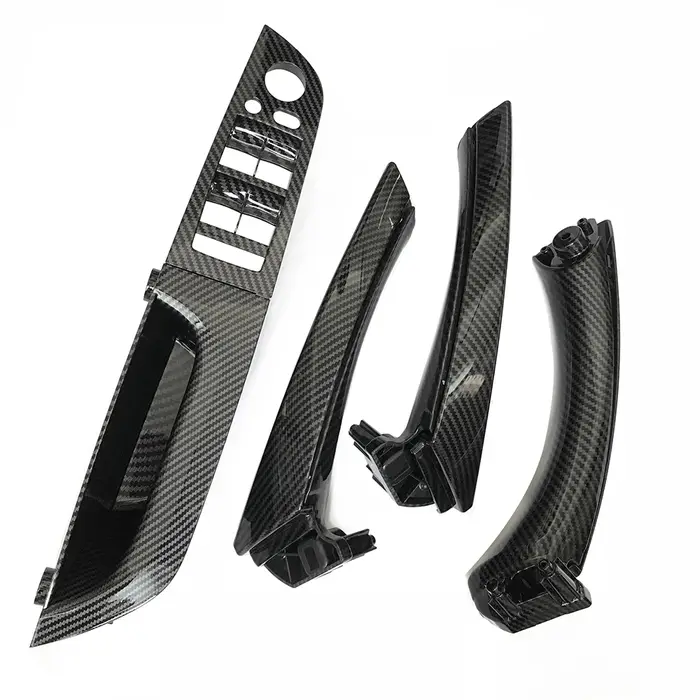 Poignée de traction d'accoudoir de porte intérieure en Fiber de carbone LHD RHD, pour BMW série 3 E9