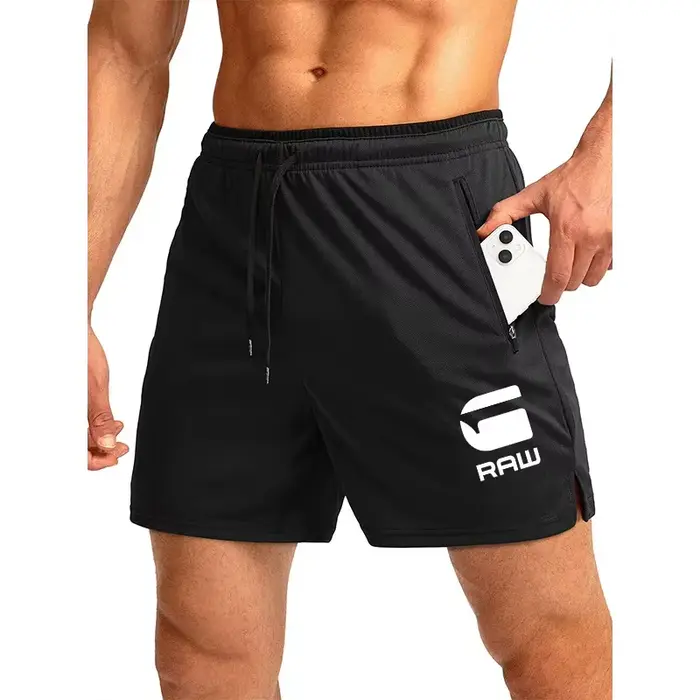 Shorts de course pour hommes, décontractés, respirants, en maille, séchage rapide, pour la randonnée