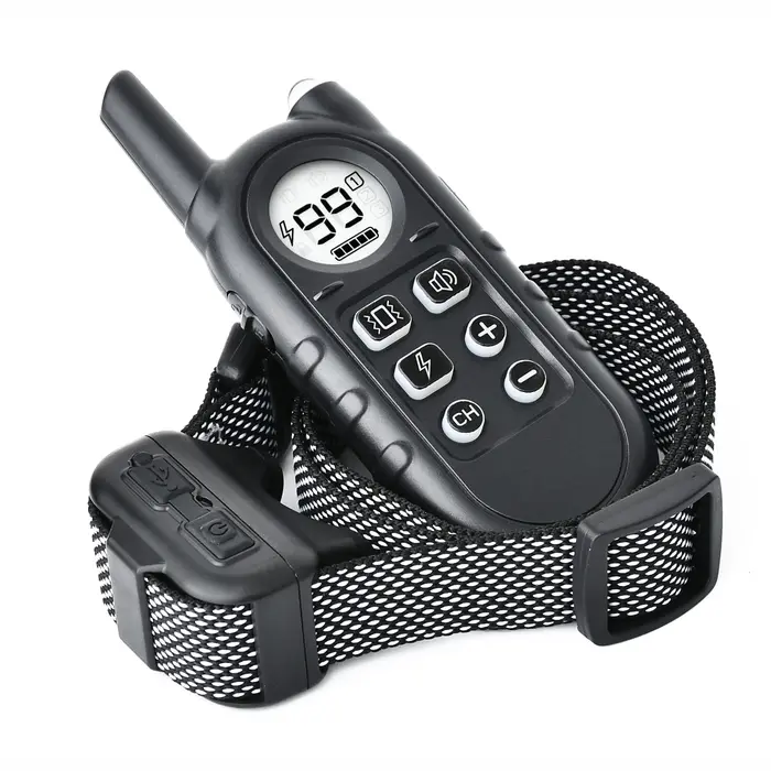 Collier de chien d'entraînement d'écorce le plus petit et léger collier anti-aboiement Rechargeable/