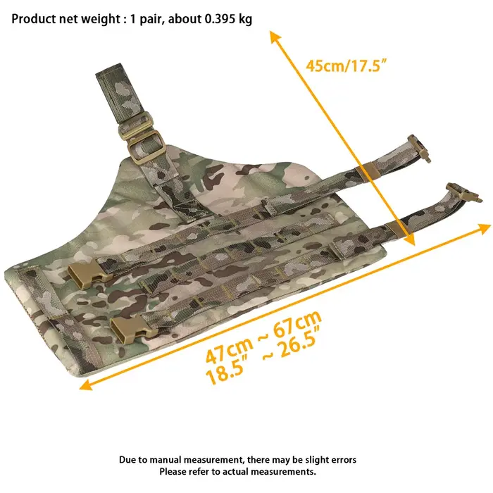 Panneau de plate-forme de jambe tactique MOLLE