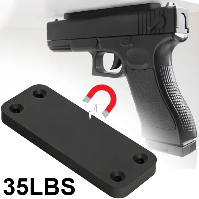 Support magnétique pour arme à feu de 35 lb, support magnétique pour pistolet de voiture, support un
