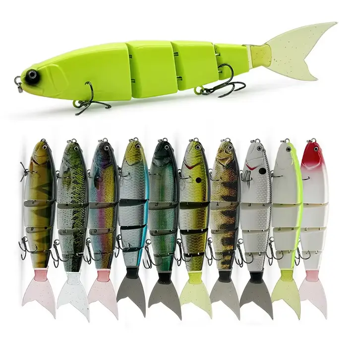 Leurre de pêche articulé Balam 180 mm pour gros brochet et poisson-chat