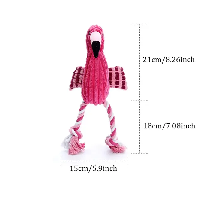 Jouets grinçants en forme d'animal, jouet en peluche pour chien, mignon, résistant aux morsures, en 