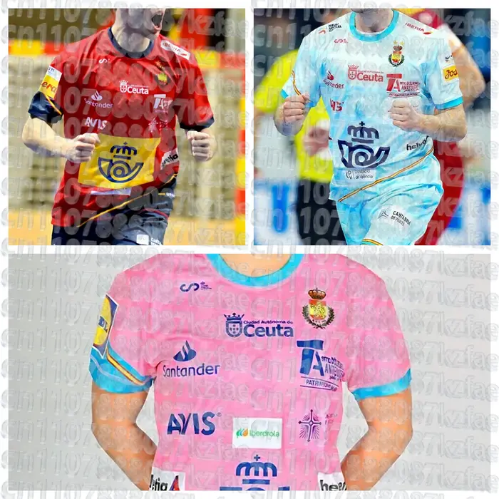 Maillot de handball de l'équipe nationale d'Espagne RFEBM, nouvelle arrivée, t-shirt décontracté imprimé 3D, domicile et extérieur, adulte et enfant, séchage rapide, assorti pour la famille
